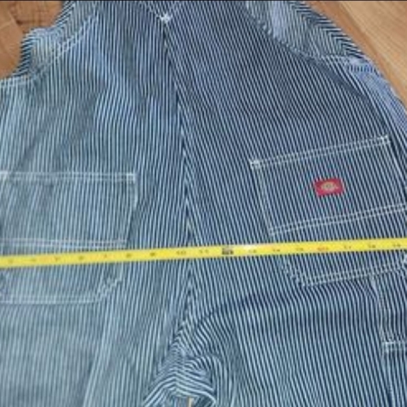 WOMENS Dickies STRIPED OVERALLS Size Medium MEASUREMENTS IN LAST PICTURE🥰 - Picture 2 of 8